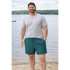 Original Use Pull On Shorts Men's XXL Mesh Lined Swim Green quick dry trunks